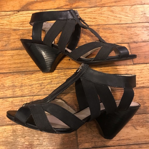 strappy black sandals Sz: 9 Anthropologie - Picture 3 of 5